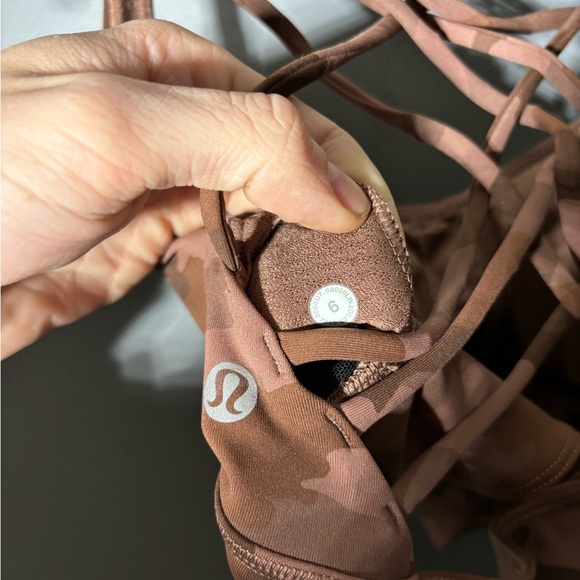 Lululemon Free to Be Longline Bra in Wild Heritage 365 Camo Roasted Brown Multi - Picture 5 of 5